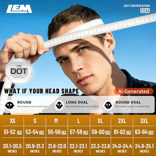 LEM Full Face Motorcycle Helmet