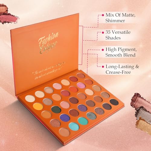 Image of Fashion Colour FANTASY 35 Colours Professional Artist Eyeshadow Palette