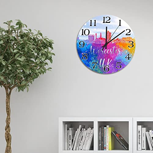 Horloge silencieuse Royaume-Uni design urbain moderne 38cm