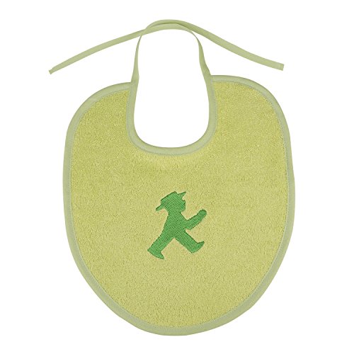 AMPELMANN Semáforo bebé Baberou00a0u0096u00a0Algodón Rizou00a0u0096u00a0klecke Muñeco en verde con Geher delantera