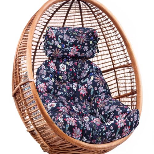 AceOrbit Egg Chair Cushion, Indoor Outdoor Hanging Chair Cushion Replacement, Egg Basket Swing...