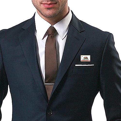 Image of 24 /50 /100Pcs California State Flag Lapel Pins Bulk - Metal Calif. CA Brooch Badge Souvenir for Men Women Clothes Bags Hats