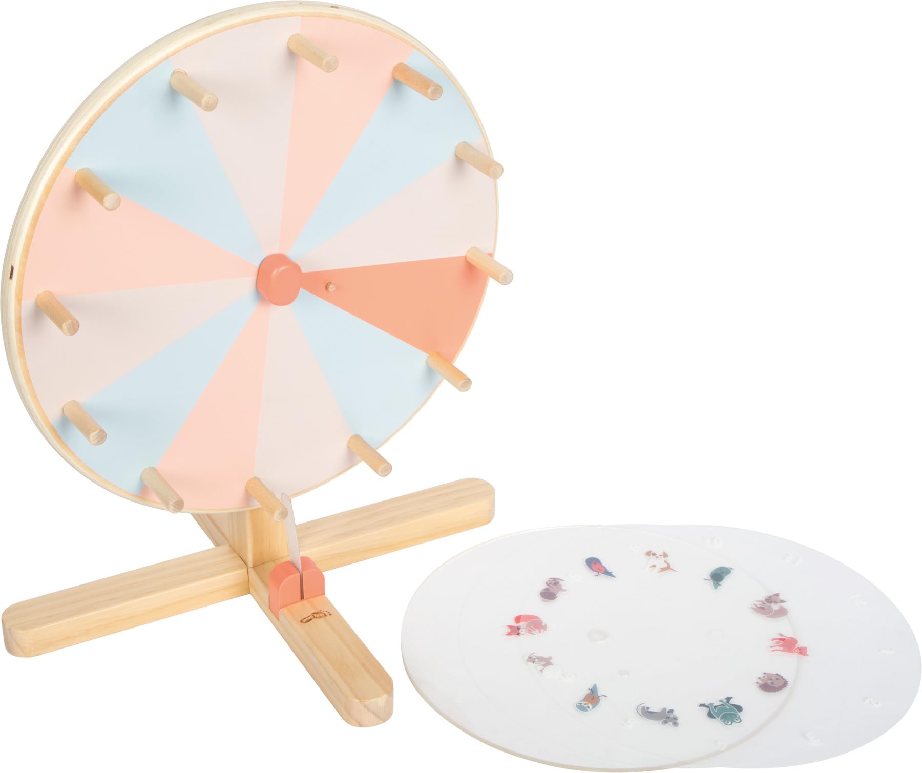 Small Foot Roue de la Fortune « Garden Buddies » en Bois, Disque et Motifs Personnalisables, pour Enfants à partir de 3 Ans, 12645