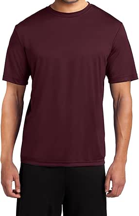 Jnriver Mens Short Sleeve T-Shirt Classic Fit Performance Crew Neck ...