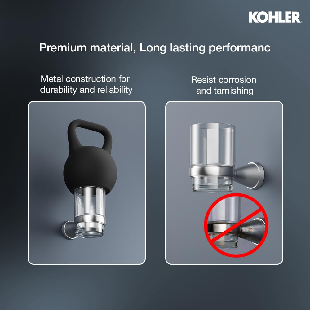 Kohler Tumbler Holder (Silver) (5637IN-CP) 1