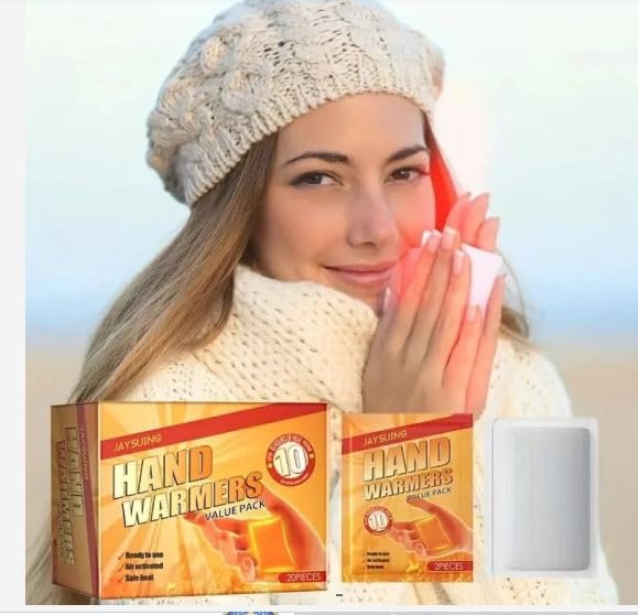 Self Heating Hand Warmer Patch Pack of 10 Pair Personal Care-image-0