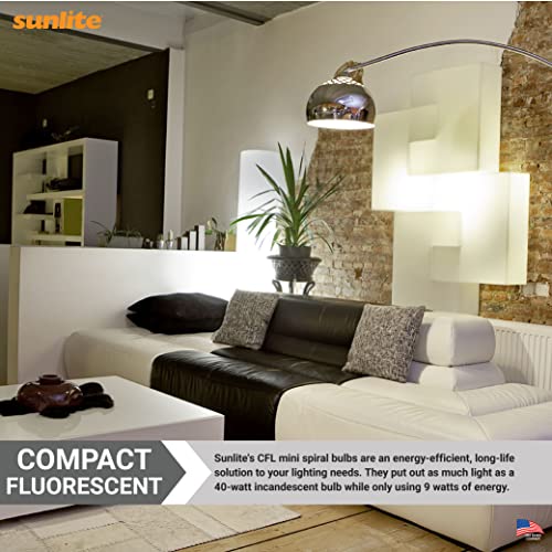Sunlite Mini Spiral 4100K Cool White CFL Bulb #TOP29