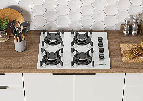 Cooktop Vitrum 4 Bocas - Branco