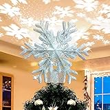 [Funkelnde Schneeflocke]: Der Schneeflocken-Weihnachtsbaum-Zylinder hat ein hohles 3D-Design, an dessen Oberfläche funkelndes Pulver angebracht ist. Das Gesamtdesign ist einfach und künstlerisch, und diese Dekoration macht Ihren Weihnachtsbaum heller.