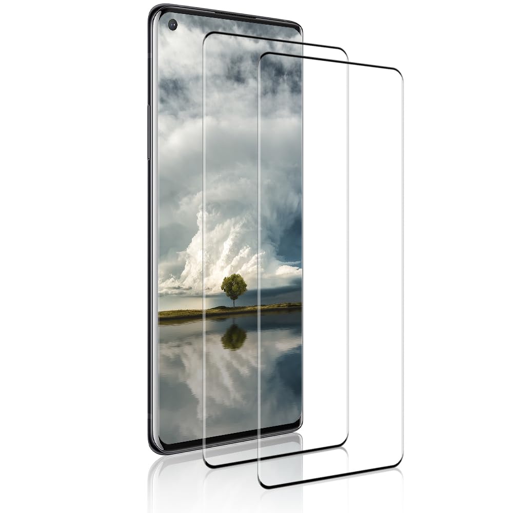 Screen Protector for OnePlus 10 Pro, Tempered Glass 3D Curved Full Coverage, Touch Sensitive, Easy installation, Anti-Scratch, Ultra HD Saver Shield Film, 2 Pack