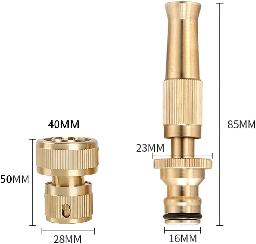 Aoktorkit 3/4’’ Brass Garden Hose Pipe Fitting Set,Fitting Quick