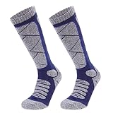 BESPORTBLE 1 Pair Mens Wandern Wandere Socken Dicking Dämpfte Outdoor- Erholungs- Crew- Socken für Terkking Outdoor- Sportleistung Blau 40-55