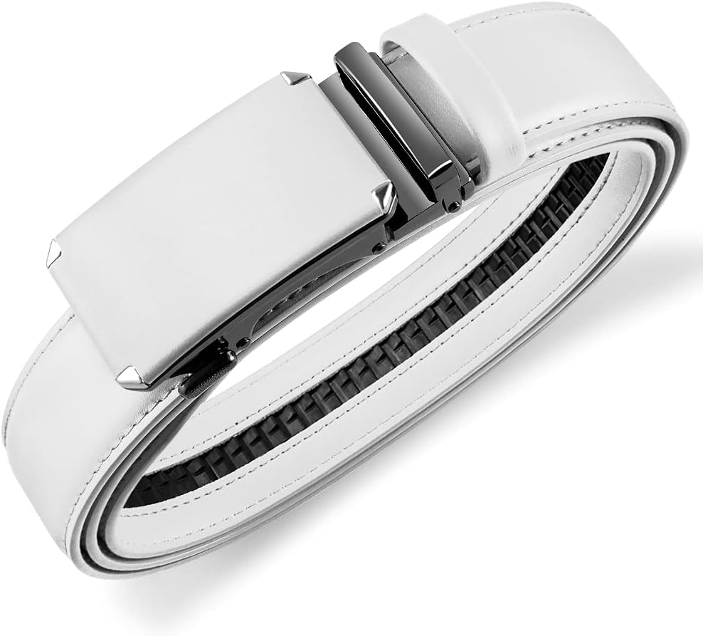 DOOPAI Belt Men, Ratchet Belt Dress Adjustable 1 3/8" Genuine Leather Designer Belt, Size Length Can be Cut, with Gift Box - Image 4