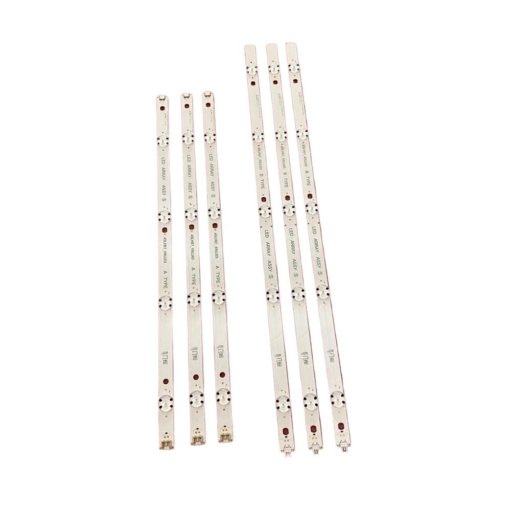 6 uds retroiluminación LED for TV 49UJ701V TV 17Y 49 Pulgadas LED Apto for Array 49LJ61/UJ65 49LH61 49UJ65 AB 49UJ651V 49LJ614V 49UJ650 49UJ635(Kit 6pcs For 1 TV)