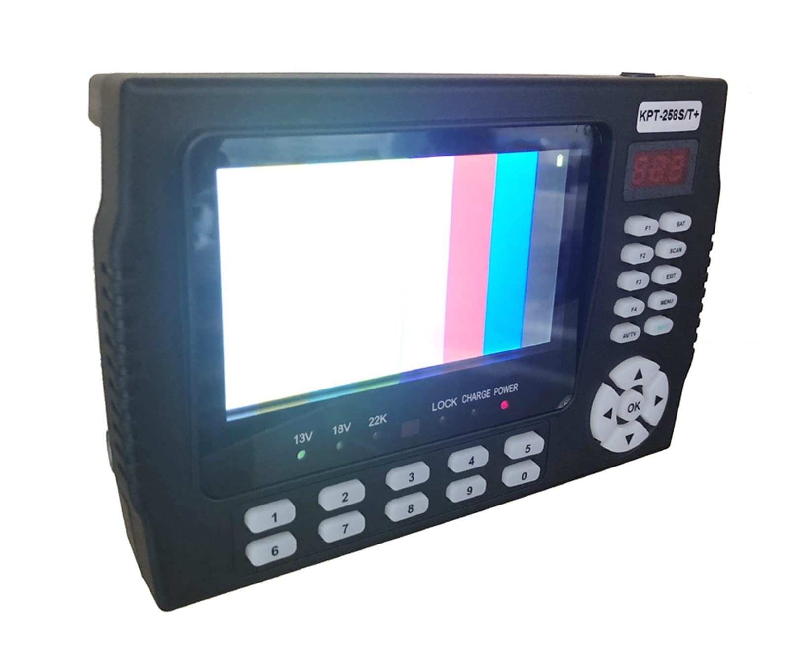 Pointeur Satellite KPT-258S / T DVB-S2 / T2 Satellite la télé Finder Recepes de TV HD Test de signal de compteur de récepteur satellite numérique vs ST-5150(KPT 258ST)