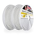 XFasten Butyl Putty Tape, White, 1/8" x 3/4" x 30' (3-Pack) EDPM Butyl Rubber Sealant, Stretchable Camper Butyl Tape, Pool, Headlight and RV Sealant