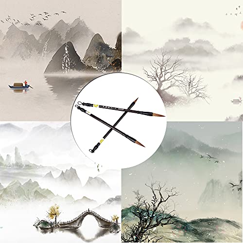 Bqlzr Excellent Chinese Caligraphy Drawing Brush Large Small Medium Size Pack Of 3 #TOP7