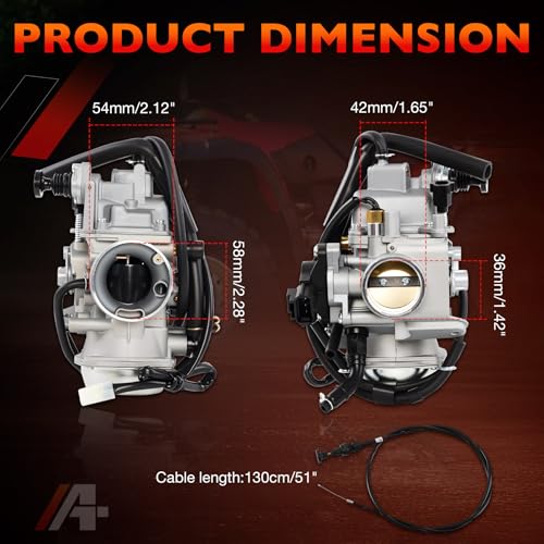 Image of Carburetor for 2001-2005 Honda Foreman Rubicon 500 TRX500, 2005-2011 Honda Fourtrax Foreman 500 TRX500FE TRX500FM TRX500FPE TRX500FPM TRX500TM, Carb Replaces OEM # 16100-HN2-013