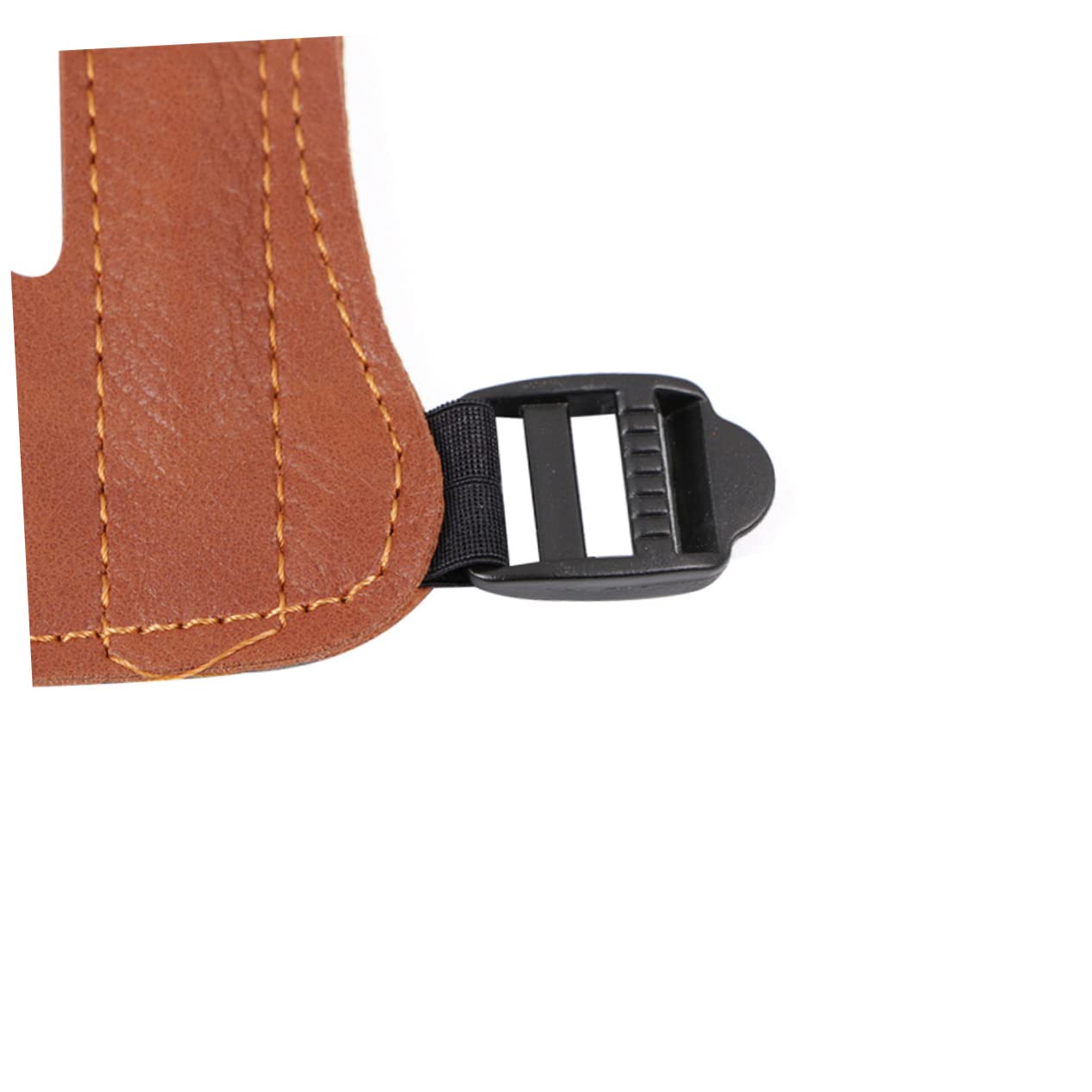 Adjustable Archery Arm Guard with Strap Armband Cow Leather Protective Gear for Right Left Hand Shooters Lightweight Design for Hunting Target Practice and Outdoor Use Brown