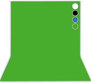 Green Screen Backdrop，Chromakey Virtual GreenScreen Background Sheet，Fabric Wrinkle Resistance Photo Background for Photo Studio Shooting Props，6x9FT