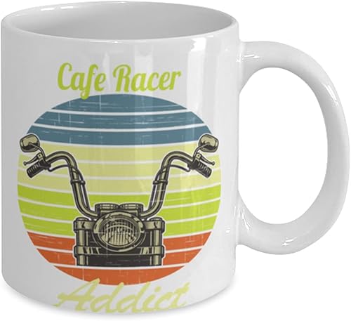 Miniatura 2 de Cafe Racer Addict Coffee Mug 11oz, white