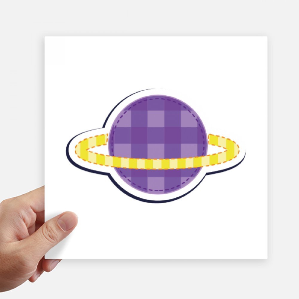 Pegatinas de Saturno cuadradas de 20 cm para pared y maletas pack de 4 unidades