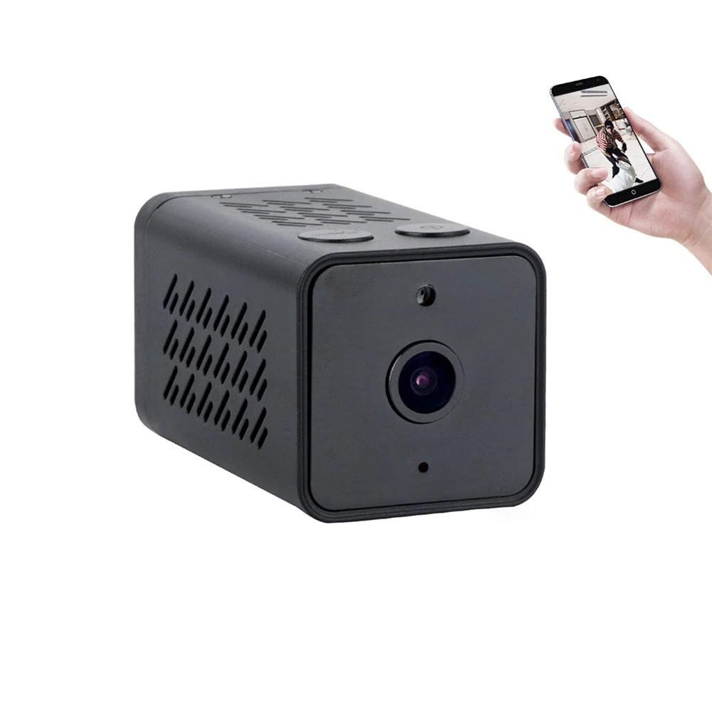 Mini Hidden Spy Camera WiFi Small Wireless Video Camera Full HD 1080P Night Vision Motion Sensor Support SD Card for iPhone Android Video Detection Security Nanny Surveillance Cam