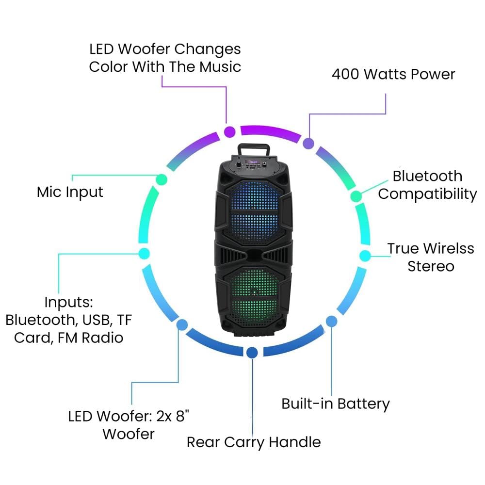 Amazon.com: Technical Pro Set of 2, 400-Watt Each Portable