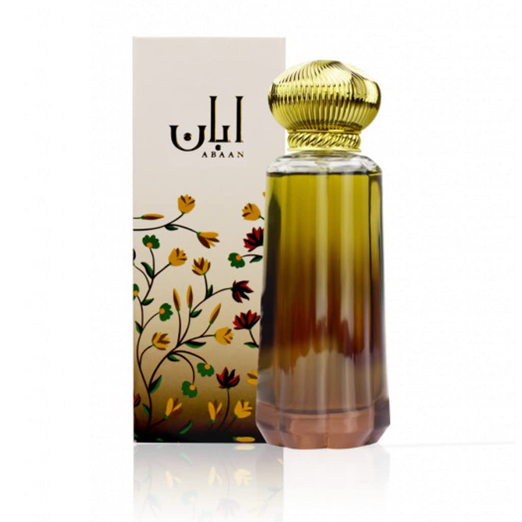 Abaan EDP spray for women 100ml By Ahmed al Maghribi | Made in Dubai | kiwi | white chocolate | Jasmine | orchid | musk | vanilla | EXTREME PROJECTION AND SILLAGE