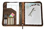 100% ECHT LEDER - Gefertigt wurde die Leder-Dokumentenmappe A4 aus echtem pflanzlich gegerbten Rind-Leder und ist somit auch Geruchstechnisch TOP und riecht nicht nach Chemie.
