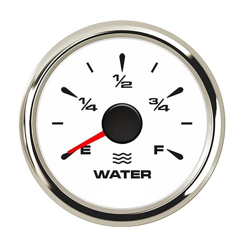 100TECH - Medidor universal de nivel de agua, medidor de nivel de combustible, para camión RV, camión, tanque de agua, paquete de medidor de