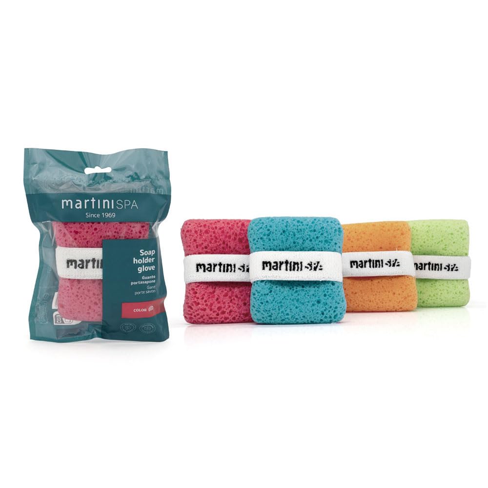 MartiniSPA Massage Color Soap dish glove in assorted colours, 1 piece