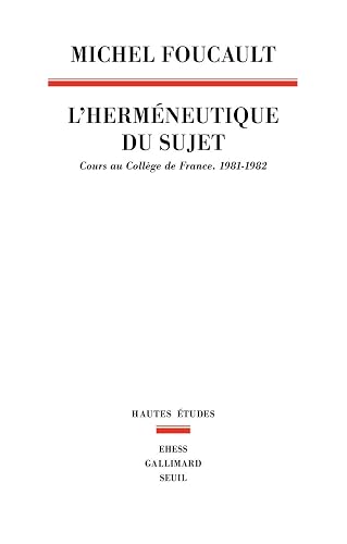 Couverture de L'Herméneutique du sujet