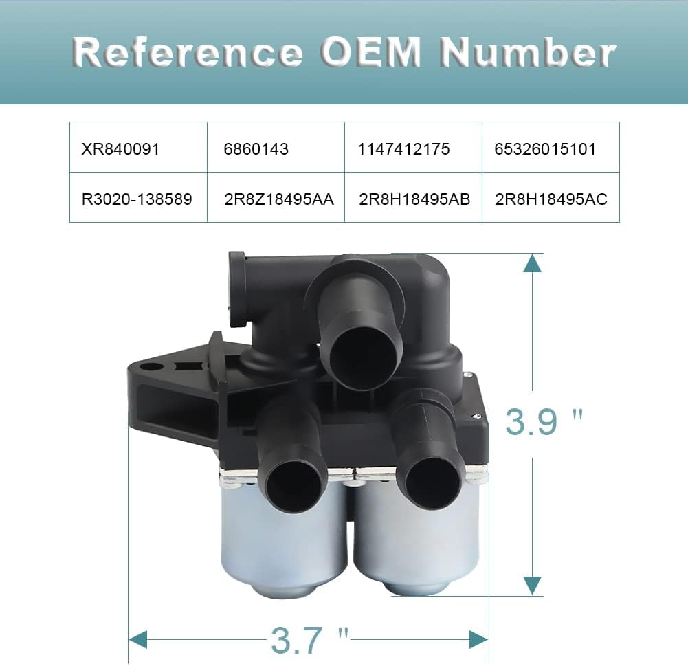 JDMON Compatible with Heater Control Valve Ford Thunderbird 2003-2005 Jaguar S-Type 2002-2008 Lincoln LS - Replace 2003-2006 Replaces XR840091 2R8Z18495AA