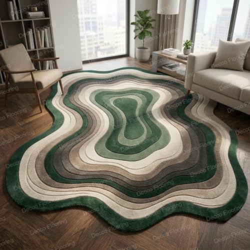 Image of Soft Pure Woolen Modern Collection Tufted Carpet for Living Room,Bedroom'Kitchen and Hall (6 X 8) Feet