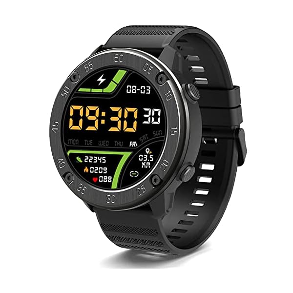IOWODO Smartwatch, Reloj Inteligent Hombre - Impermeable IP68 | Esfera de  Reloj de DIY | Tiempo | Caloría | Pulsometro… - mamyka