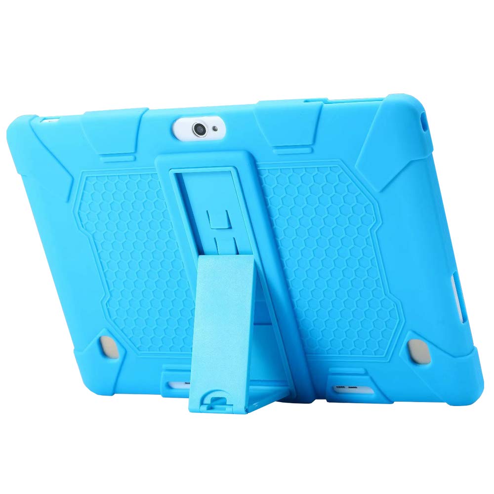 AIJAKO 10.1 Inch Silicone Case Compatible with Dragon Touch K10 Max10,Hoozo 10.1,ZONKO 10,Lectrus 10,Yuntab K107/K17,BeyondTab 10,TenYiDe 10.1,MaiTai 10,LLLCCORP 10,BATAI 10,oOotech 10 - SkyBlue