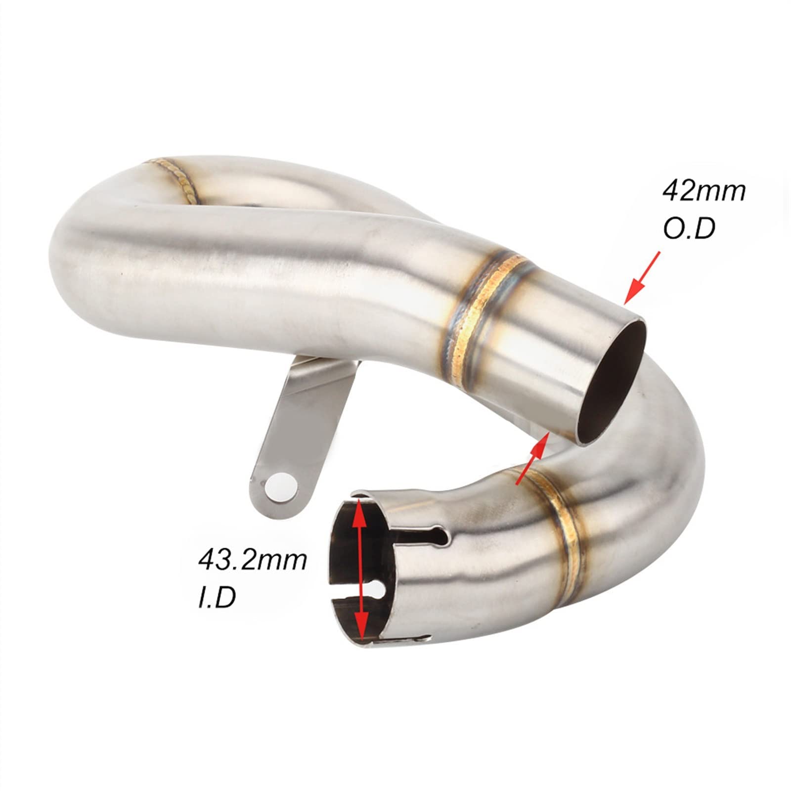 Moto per Honda Hornet 600 2007 2008 2009 2010 2011 2012 2013 CBR600F CB600F Hornet 600 Fuga Decat Tubo di Collegamento Tubo di Scarico Catalizzatore Elimina Tubo Accessori