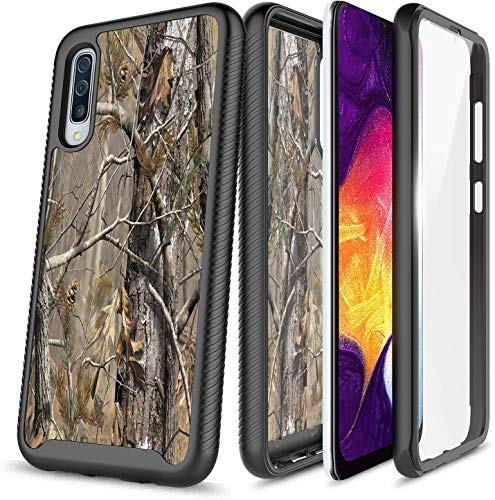 E-Began Phone Case for Samsung Galaxy A50 /A50s /A30s, Full-Body Protective Rugged Black Bumper Cover with Built-in Screen Protector, Shockproof Impact Resist Durable Phone Case -Camo