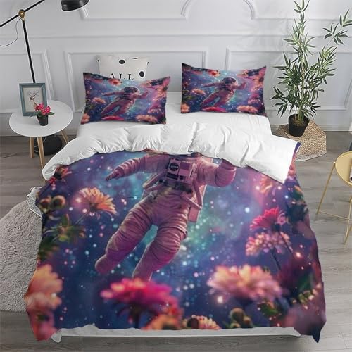 Housse de couette microfibre starry sky theme 3 pieces super king - 6