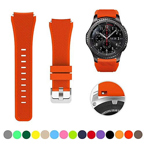 Bracelet silicone 22 mm souple et léger pour montre connectée Garmin Forerunner 745 - 2