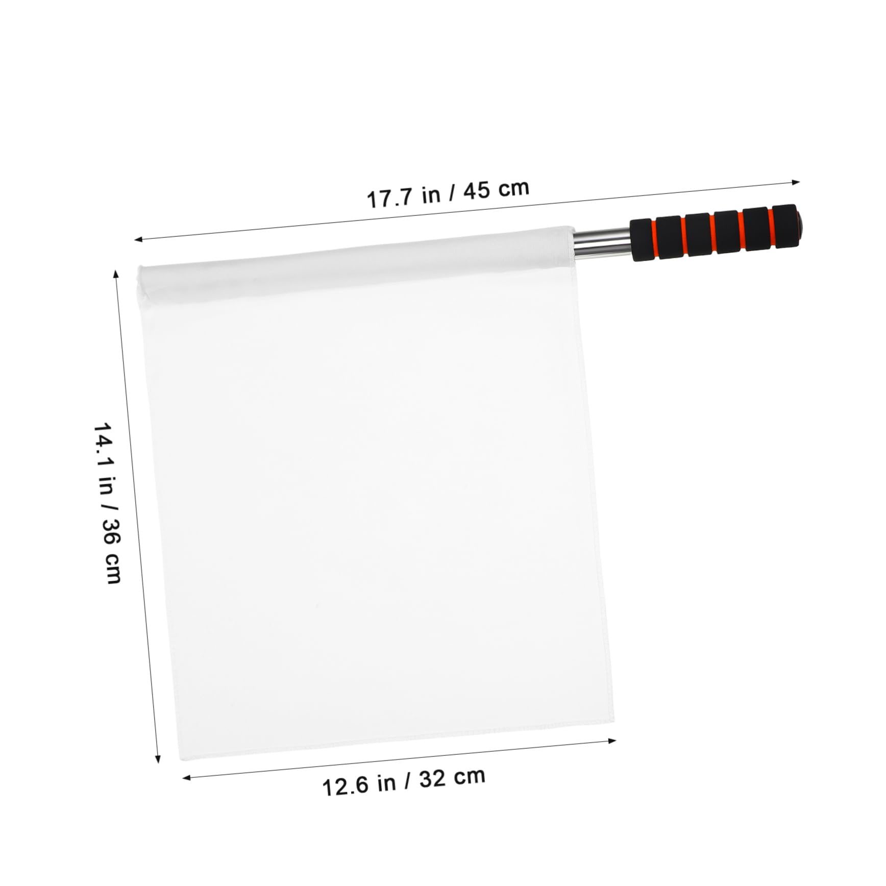 Holibanna 4Pcs Commanding Referee Flag with Stainless Steel Pole High Visibility Hand Signal Flags for Events Durable and Comfortable Grip