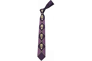 Anime Mens Womens Costume Kira Yoshikage Skull Neck Tie Cosplay Costume Tie