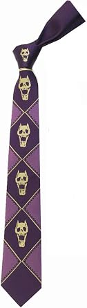 Anime Mens Womens Costume Kira Yoshikage Skull Neck Tie Cosplay Costume Tie