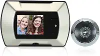 Monitor Visual Lcd Tft De 2,4" Com Olho Mágico Para Porta, Câmera Sem Fio, Digital Campainha Elétrica