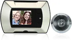 Monitor Visual Lcd Tft De 2,4" Com Olho Mágico Para Porta, Câmera Sem Fio, Digital Campainha Elétrica