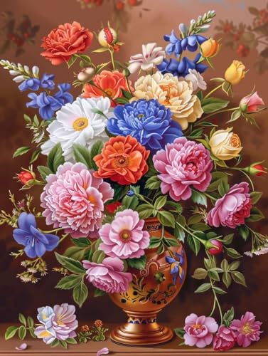 Painting by numbers pivoine idée cadeau femme loisirs créatifs