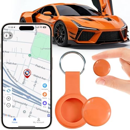 GPS Tracker for Vehicles,Portable GPS Tracking Device-TG03-Orange...