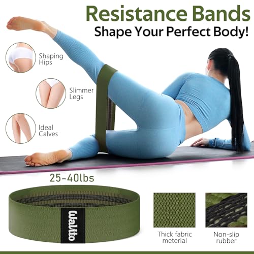 Image of WALITO 8Pcs Barbell Pad Set for Hip Thrust - Squat Pad,Gym Accessories for Women with Bar Bad,Bench Press, with Gym Ankle Straps,Resistance Bands for Working Out,Lifting Strap,Carry Bag