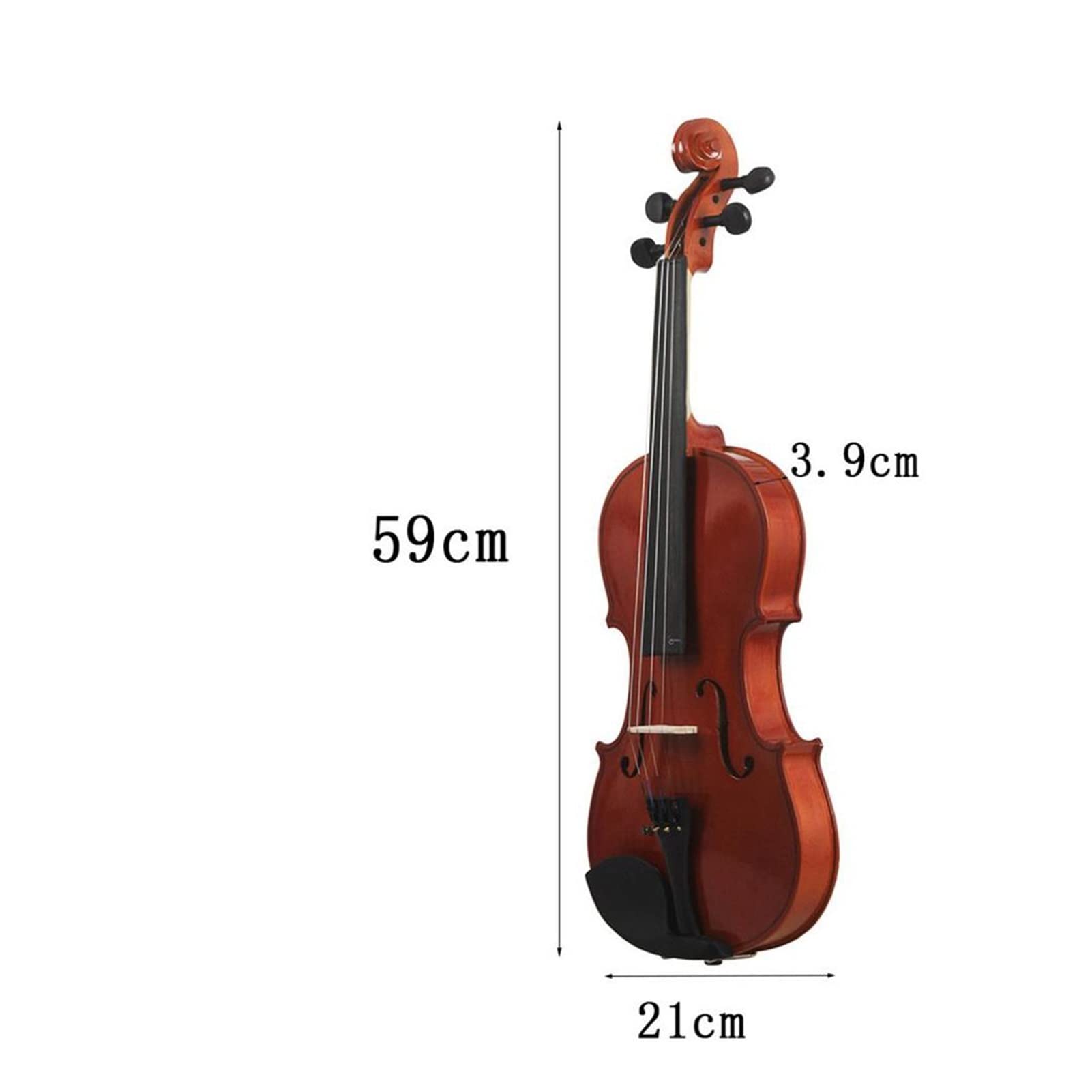 Violino Full Size 4/4 Naturale Violino In Legno Solido Acustico Violino Per Principianti 4 Strumenti A Corda Violino